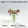 Ornamento de Arranjo de Flores de Pássaro de Vidro Novo de Zibo, Abelhinhas, Borboletinhas, Flores Pequenas, Decoração de Vaso de Mesa de Vidro Presentes