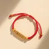 Pulseira de Estudante da Lista Dourada do Exame de Admissão à Faculdade para Homens e Mulheres, Exame de Admissão ao Ensino Médio Essencial para Vencer, Corda Vermelha Inspiradora, Presente de Exame para Homens e Mulheres