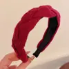 Estilo avanzado Otoño e Invierno Nuevo estilo Aro para el cabello Pinza para el cabello de parte superior craneal alta para mujer Temperamento Lavado de cabello a presión lateral ancho Hebilla para la cabeza de estilo avanzado