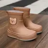 Botas de Chuva Infantis Cartoon Transfronteiriças para Homens e Mulheres, Sapatos Aquáticos para Acampamento ao Ar Livre, Botas de Chuva Antiderrapantes Escolares para Mulheres
