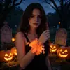 Decoraciones de Halloween, Tiras de Luz Fluorescente, Flores para la Muñeca, Pulseras de Calabaza Fantasma de Neón, Accesorios para Disfraces de Halloween