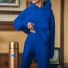 2025 Nova Coleção Primavera Amazon Conjunto de Moletom Feminino Transfronteiriço Cor Sólida Casual Moda Conjunto de Duas Peças Estiloso Casual