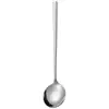 Aço Inoxidável 304 Colher Redonda Coreana Tendência Colher Jingle Cabo Longo Colher de Sopa Espessa Colher de Refeição para Estudante Colher de Comer Colher
