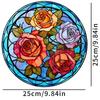 Nueva Planta Flor Sol de Amazon Adhesivo Decorativo para Ventana de Dormitorio Adhesivo Electrostático para Vidrio Esmerilado