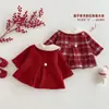 [Sin Devoluciones ni Cambios] Conjunto de Año Nuevo para Niña con Cuello de Muñeca, Chaqueta Acolchada de Invierno para Bebé, Abrigo Grueso de Algodón