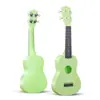 Ukelele para Principiantes Instrumento de Música Folclórica Guitarra Pequeña Ukelele de 21 Pulgadas Color Sólido Colorido