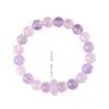 Pulseira de Pedras de Ametista Aura Roxa para Mulheres - Joia Única e Versátil de Cristal Rosa