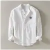 2026 Festival de Verano Y2 Amazon Transfronterizo Venta Caliente Camisa Casual para Hombre Color Sólido Cuello Mao Jersey Camisa para Viajero para Hombre