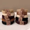10 Piezas de Anillo para Toalla con Etiqueta de Oso Color Té con Leche Banda de Goma Estilo Coreano Alta Elasticidad y Duradero Diadema para Cola de Caballo para Mujeres
