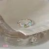 Anillo elegante con acabado cepillado para mujer, versátil para apilar, anillo de lujo ligero exquisito estilo ins, popular en Xiaohongshu, anillo de moda para el dedo índice