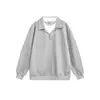 Sudadera con cuello texturizado de estilo retro japonés, dos piezas falsas, holgada, Yidao Vintage, Nueva Primavera 2026