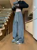Pantalones Tie-Dye de Seda Helada de Secado Rápido para Hombre, Verano Finos Modernos Sueltos Rectos Casuales, Pantalones Largos Blancos Fluidos de Pierna Ancha