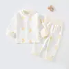 Roupas de bebê Roupa classe A Roupas de outono para bebê e conjunto separado de calças Pijama de algodão puro infantil Roupas para bebês e crianças Anyang Criança pequena