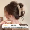 Presilha de Cabelo Estilo Coreano Exquisita Toque de Luxo Grande Presilha de Tubarão Para Muito Cabelo Presilha de Fixação Leve Luxo Presilha de Cabelo com Laço Para Mulheres
