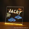 Pizarra de Dibujo Luminosa Borrable DIY Pizarra Fluorescente Pizarra de Escritura Transparente Juguete de Dibujo a Mano para Niños Pizarra para Copiar Dibujos de Dibujos Animados