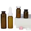 3ml5ml10ml Botella de Vidrio Cosmético Esencia Aceite Esencial Crema de Manos Producto para el Cuidado de la Piel Botella Ámbar Empaque Cosmético
