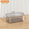 Caixa de Armazenamento Transparente, Grande Capacidade, Caixa Plástica para Roupas de Guarda-Roupa Doméstico, Armazenamento e Organização de Baú de Brinquedos, Dobrável