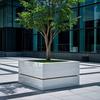 Assentos para Piscina de Árvore em Fibra de Vidro, Bancos de Árvore para Paisagismo de Jardim Externo em Parques, Cadeiras Quadradas de Floreiras com Formato Especial para Shoppings, Personalizado