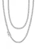 Collar de Tenis de Plata de Ley S925 con Moissanita Moda Europea y Americana Versátil Estilo Ins Joyería Brillante de Alta Gama