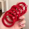 Lazo Rojo Festivo para el Año Nuevo de Intestino Delgado para Mujer, Cuerda para el Cabello del Año del Zodiaco 2026, Banda Elástica, Alta Elasticidad y Durabilidad