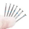 Cabezal de lijado Pre-Tratamiento para Uñas, Forma de Mariposa, para Eliminar Exceso de Pegamento y Cutículas, Accesorios para Máquina de Diamante
