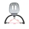 Adecuado para Portabicicletas Trasero con Caja Trasera para Vehículo Eléctrico Yadea Aima Portabicicletas Trasero Plateado Leide Zhu