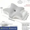 Almofada de Espuma de Memória de Rebote Lento Borboleta Chifre de Rolo Amazon Transfronteiriça Almofada de Memória Zero Pressão para Casa Proteção da Coluna Cervical