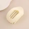 Nuevo Clip de Tiburón Curvo Elegante de Disco Plano Ovalado Nuevo para el Cabello Trasero Pinza para el Cabello con Diseño de Arco
