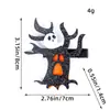 Pasador de Halloween Brillo Rosa Araña Calavera Pinza de Pato Transfronterizo Pasador de Halloween Calabaza Adorno de Ambiente Accesorios