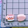 Mini tamaño pequeño ojos lindos comida pan cuerno de leche bolsa pinza para el pelo pinza para el pelo DIY pegatina teléfono móvil accesorios de resina