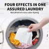 Folhas Absorventes de Cor para Roupas, Anti-Mistura de Cores, Folhas Anti-Estáticas para Lavanderia, Lavagem Mista Sem Preocupações, Folhas Anti-Manchas, Folhas Mestre de Cor para Lavanderia