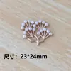 Accesorios de Aleación de Ramas y Hojas Florales Estilo Antiguo Ramas y Ramitas DIY Resina Roja Grande Flores Pequeñas Accesorios para Tocados de Novia