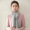 Estilo Nuevo Otoño e Invierno Bufanda Larga 100% Cachemira Gorro de Punto Unisex Calentador de Cuello Amigable con la Piel Bufanda de Cachemira