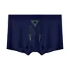 Ropa interior de seda helada para hombre, sin costuras, antibacteriana, transpirable, calzoncillos tipo bóxer, estilo fino de verano, bóxers deportivos para hombre