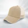 Gorra de Béisbol de Malla Perforada Lavable de Verano con Logo Personalizado, Recorte para Cola de Caballo, Gorra de Malla Transpirable, Sombrero de Sol para Protección Solar al Aire Libre