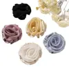 Tela satinada súper elegante y suave estilo coreano, flor, scrunchie DIY para el pelo, accesorio para el cabello, corsage, decoración para zapatos y sombreros, y materiales de accesorios