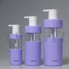 Botellas Cubribles para Lavado y Cuidado de 150/300/500ml, Botellas de Prensa Selladas, Botellas de Empaque de Químicos Diarios Transparentes de Alta Calidad, Se Pueden Imprimir con Logo