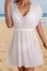 Traje de baño de manga corta tipo cubrecostas Europeo y Americano Amazon 2027, Malla para ceñir la cintura, Vestido de baño de alta gama para mujer