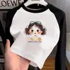 Camiseta Base Térmica de Felpa para Niña Otoño Invierno Nueva Manga Larga Raglán Elegante Ropa Interior para Bebé Top de Cuello Redondo Niña Pequeña