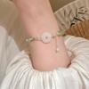 Pulsera Hotan de plata rota con hebilla segura, estilo nuevo, personalidad simple y combinable, diseño de nicho femenino, nueva pulsera china