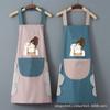 Delantal de moda para mujer impermeable a prueba de aceite delantal lindo para mujer delantal de cocina para cocinar delantal de mano borrable sin mangas peto