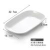 Rectangular Blanco Imitación Porcelana Olla Caliente de Res Tazón de Arroz Plato Plato Plato Lateral Plato de Plástico Plato de Buffet Comercial
