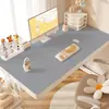 Toalha de Mesa e Jogo Americano, Cor Sólida, Simples, Luxo Leve, Sensação de Alta Qualidade, Protetor de Mesa, Impermeável, À Prova de Óleo, Lavável, Mesa de Estudo, Mesa de Escritório, Mesa de Chá