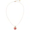 Collar de Manzana Electrochapado en Oro Real de 14K con Circonita, Cadena para Clavícula de Lujo Ligero de Alta Gama, Accesorio Versátil Exquisito y Elegante