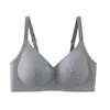 Outono/Inverno 7A Textura Antibacteriana Copo Fixo Sem Costura Roupa Íntima para Mulheres Sem Aro Push-up Suporte Lateral Sutiã Anti-queda