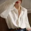 Camisa Blanca para Mujer con un Diseño Único, Nueva Elegante Blusa Plisada 2026, Elegante y a la Moda Top de Manga Larga