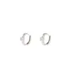 Pendientes Cuadrados de Diamante 2025 Nuevos Populares Pendientes de Aro Otoño e Invierno con Diseño Único, Clips Pequeños para Orejas Microincrustados, Elegantes y de Alta Gama