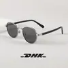 8821 Nuevas Gafas de Sol Retro Clásicas para Hombres y Mujeres, Gafas Polarizadas con Montura Redonda de Metal de Celebridad de Internet, Gafas de Sol de Exterior de Gama Alta