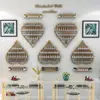 Soporte para Arte de Uñas Montaje en Pared Forma de Corazón Soporte de Exhibición de Celebridades de Internet Soporte de Exhibición para Esmalte de Uñas Gel Estante de Pared para Salón de Uñas Vitrina