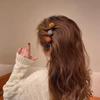 Nuevo clip de pico de pato con botón estilo Chanel, clip para flequillo de celebridad de Internet de Corea del Sur, tela vintage, cabello trenzado, pasador con textura, tocado